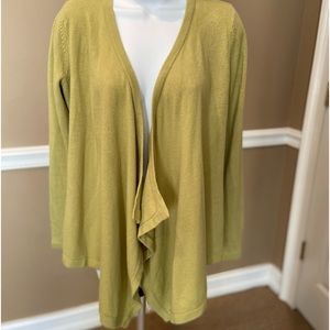 🛍️Mercer street Studio open front light green cardigan Sz S